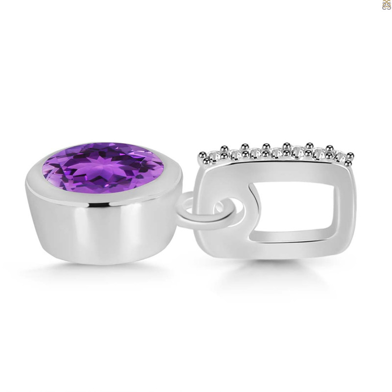 Amethyst & White Topaz Pendant
