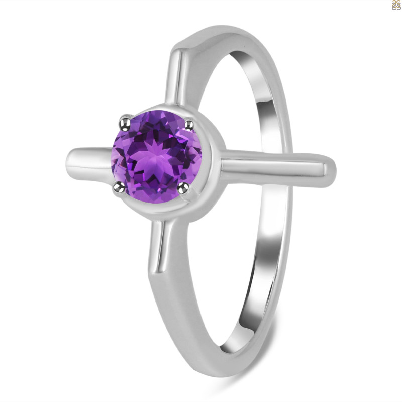 Amethyst Holy Cross Ring