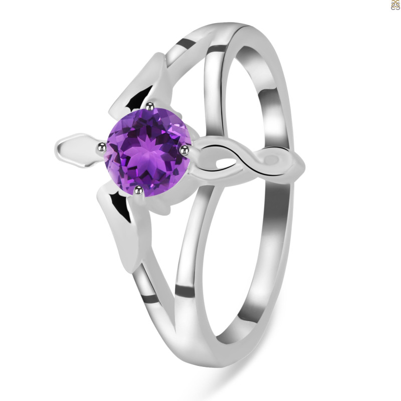 Amethyst Angel Ring AMT-RDR-2150.