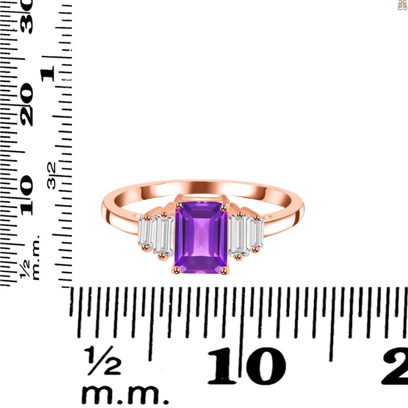 Amethyst & White Topaz AMT-RDR-2249.