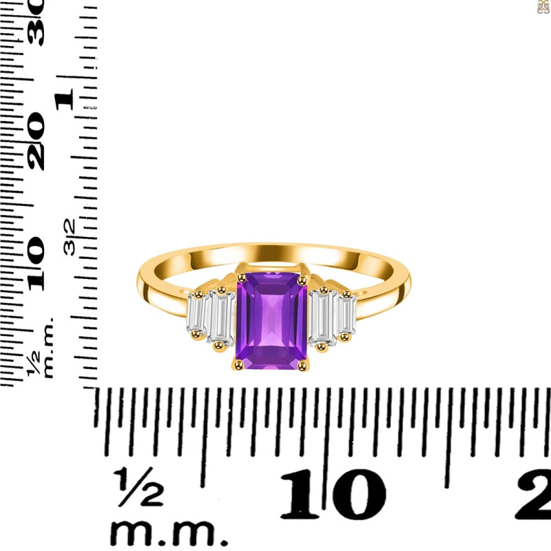 Amethyst & White Topaz AMT-RDR-2249.