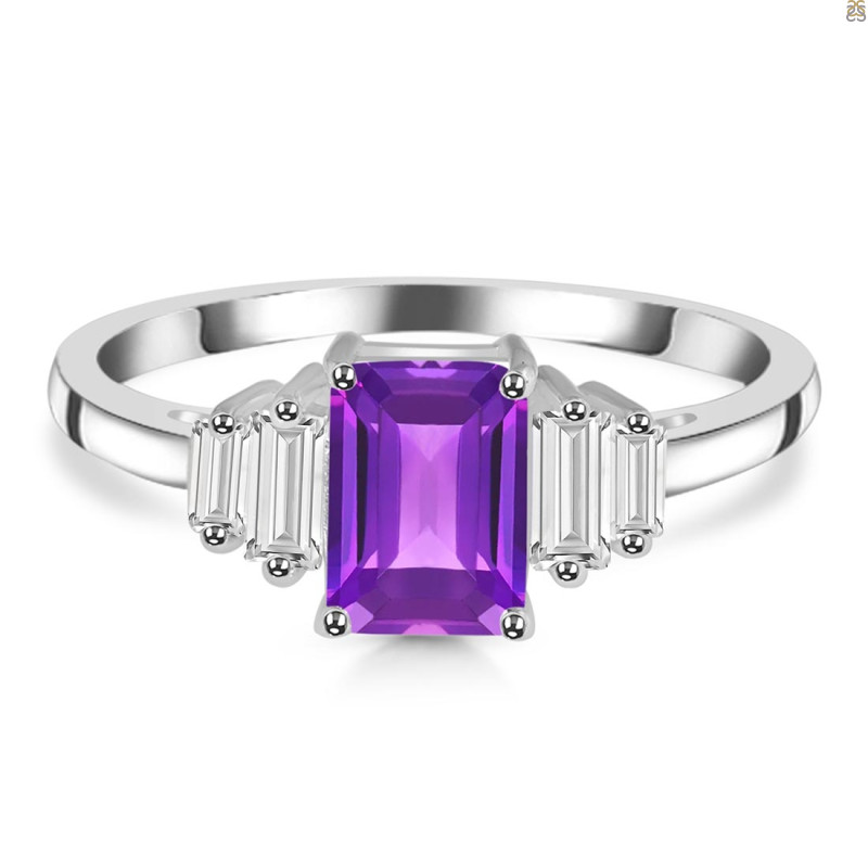 Amethyst & White Topaz AMT-RDR-2249.