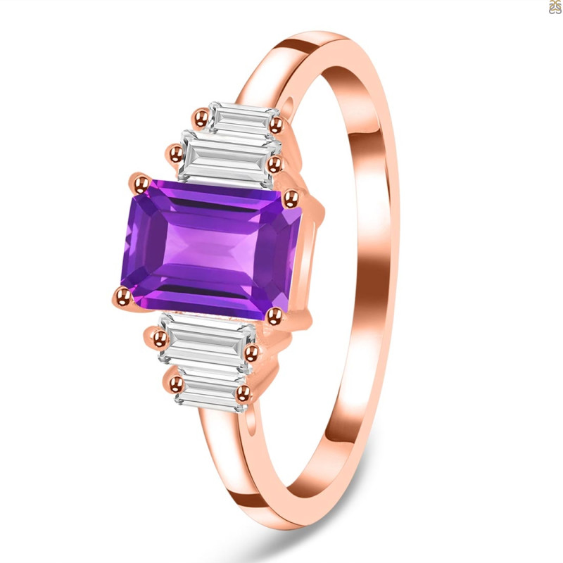 Amethyst & White Topaz AMT-RDR-2249.