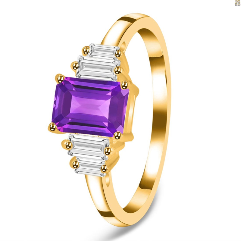 Amethyst & White Topaz AMT-RDR-2249.