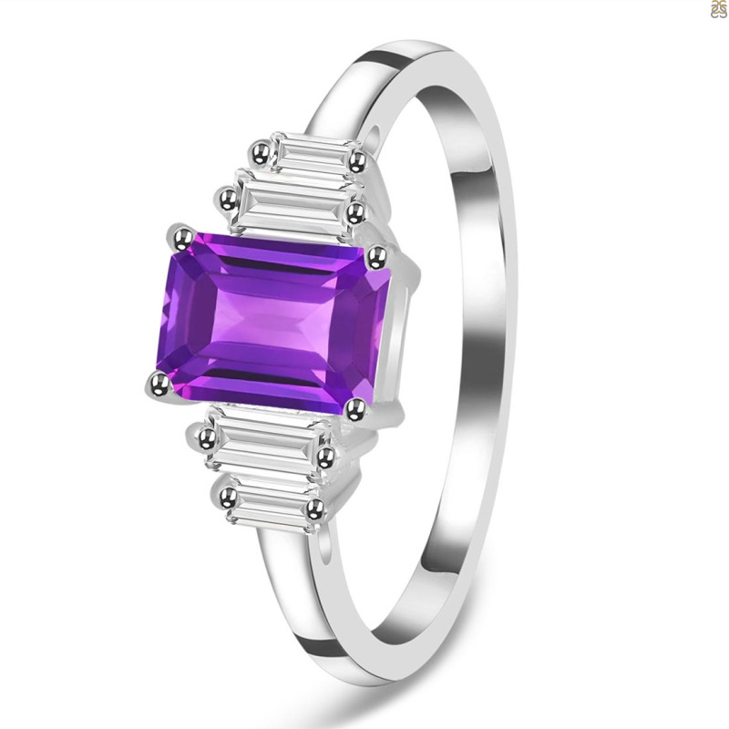 Amethyst & White Topaz