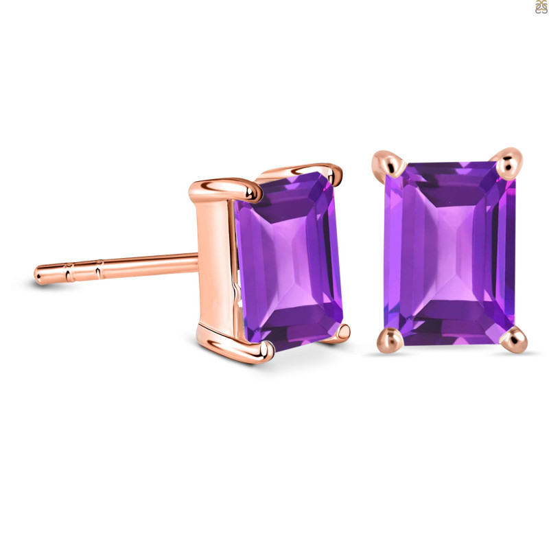 Amethyst Stud Earring AMT-RE-11.