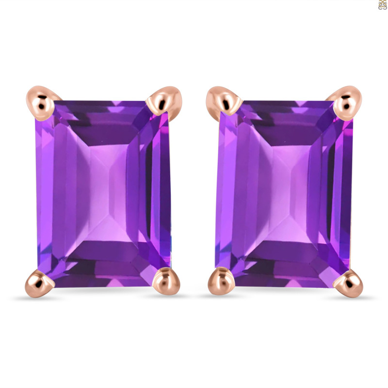 Amethyst Stud Earring AMT-RE-11.