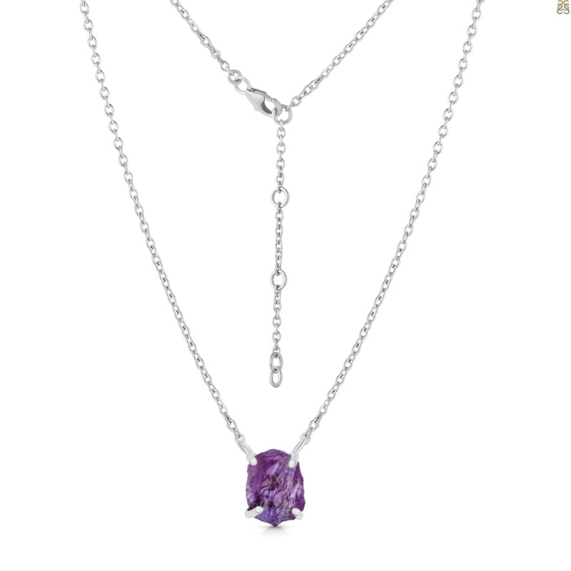 Amethyst Raw Crystal Necklace