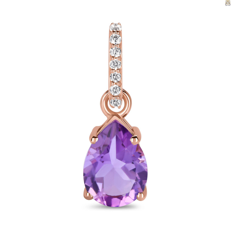 Amethyst & White Topaz Pendant AMT-RP-76.