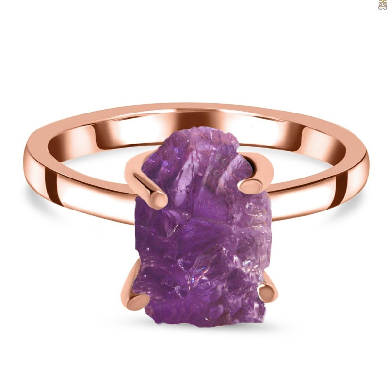 Amethyst Raw Crystal Ring AMT-RR-200.
