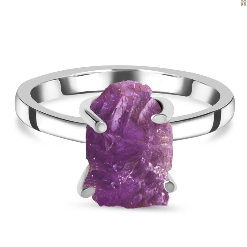 Amethyst Raw Crystal Ring AMT-RR-200.