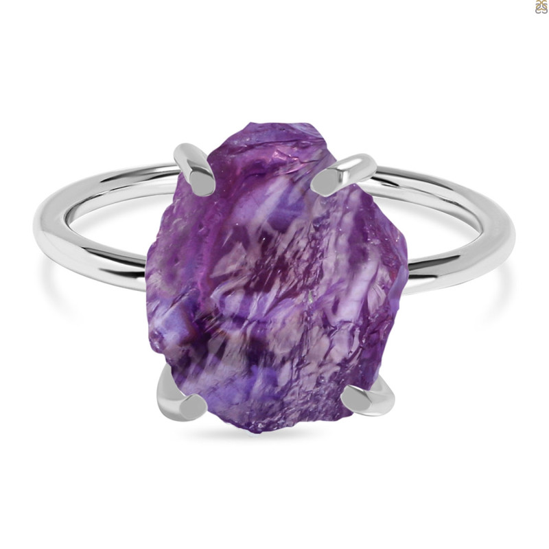 Amethyst Raw Crystal Ring AMT-RR-347.