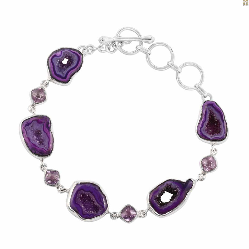 Agate (Purple) Bracelet-BSL APU-11-4