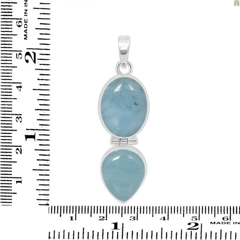 Aquamarine Pendant-2SP AQM-1-76