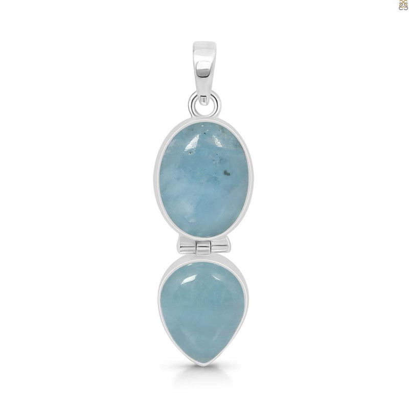 Aquamarine Pendant-2SP AQM-1-76