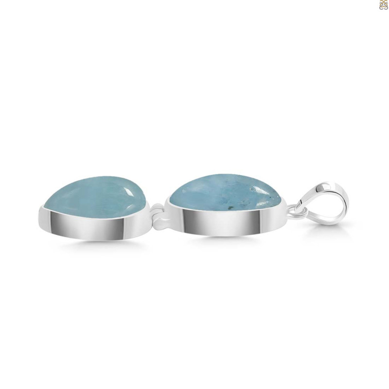 Aquamarine Pendant-2SP AQM-1-76