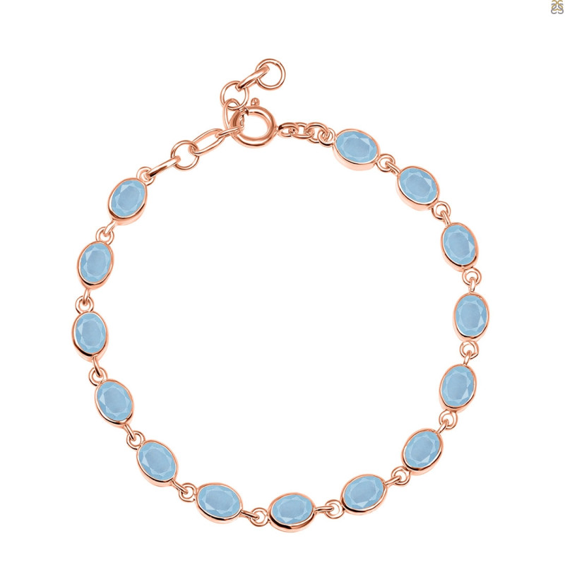Aquamarine Bracelet AQM-RDB-113-CUT.