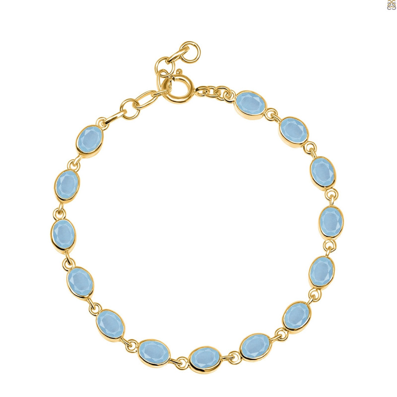 Aquamarine Bracelet AQM-RDB-113-CUT.