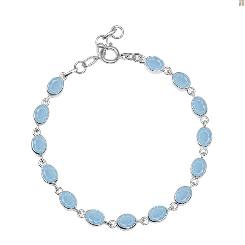 Aquamarine Bracelet AQM-RDB-113-CUT.