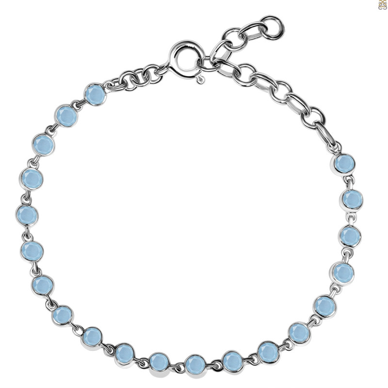 Aquamarine Bracelet AQM-RDB-116-CUT.