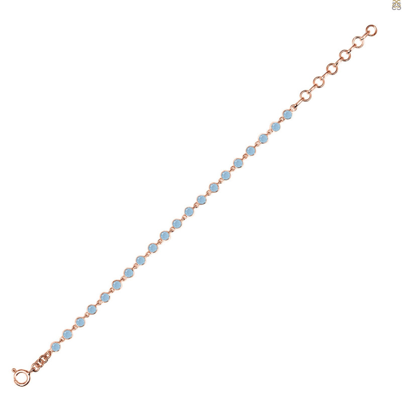 Aquamarine Bracelet AQM-RDB-116-CUT.