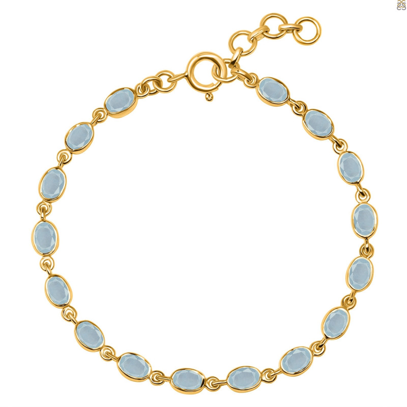 Aquamarine Bracelet AQM-RDB-117-CUT.