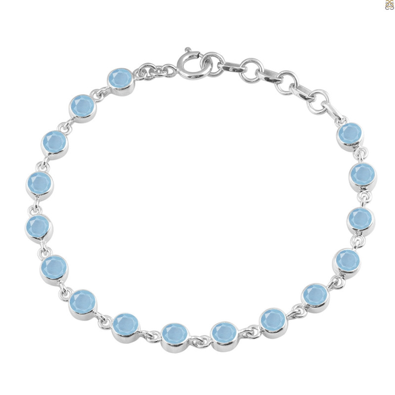 Aquamarine Bracelet AQM-RDB-118-CUT.