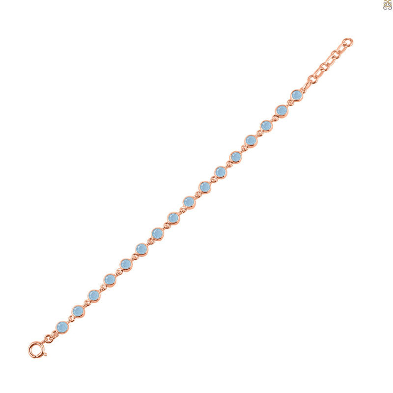 Aquamarine Bracelet AQM-RDB-118-CUT.