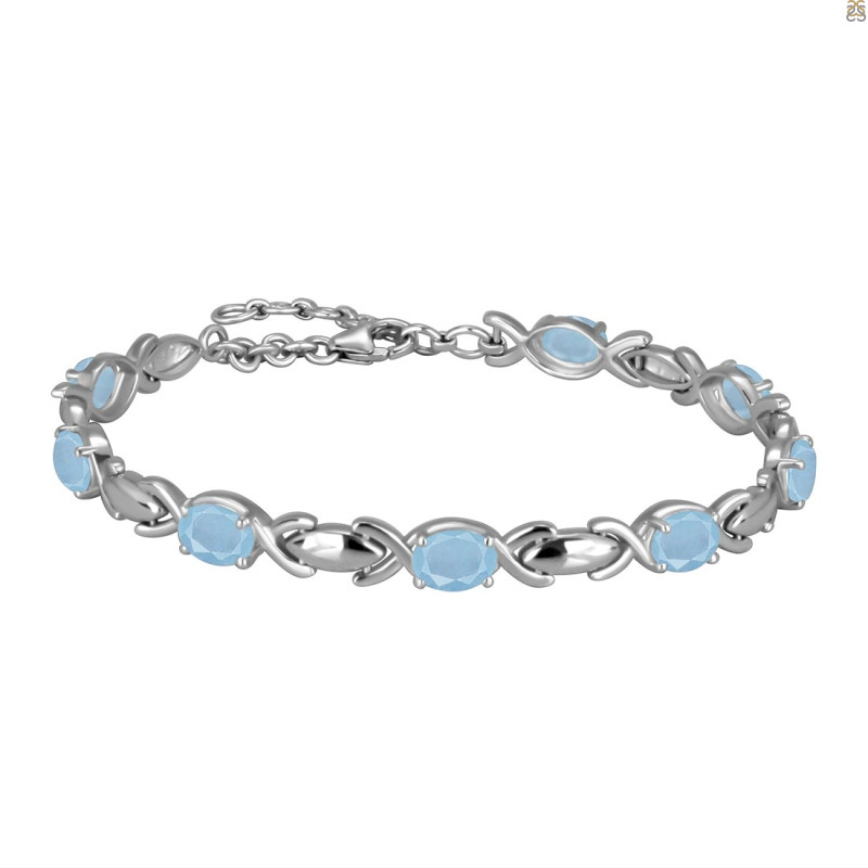 Aquamarine Bracelet AQM-RDB-4-A.