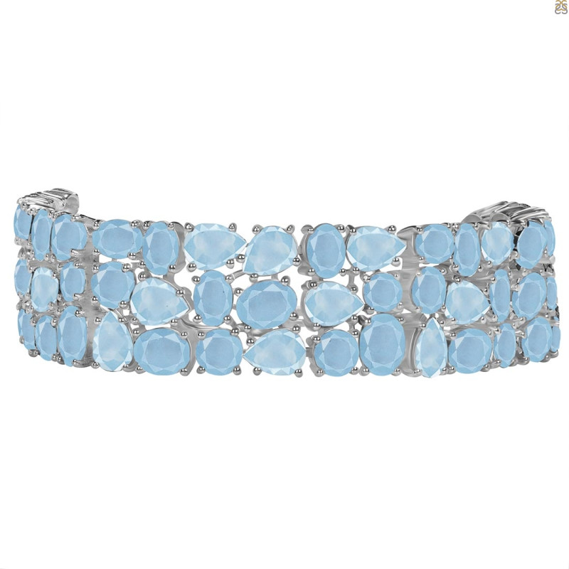 Aquamarine Bracelet AQM-RDB-92-CUT.
