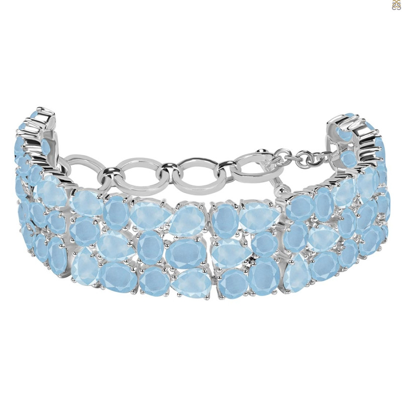 Aquamarine Bracelet AQM-RDB-92-CUT.