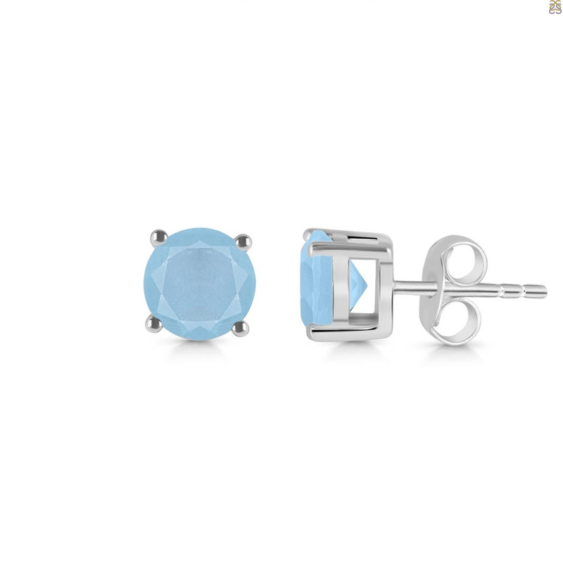 Aquamarine Stud Earring