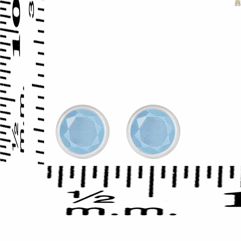 Aquamarine Stud Earring AQM-3-1375-CUT