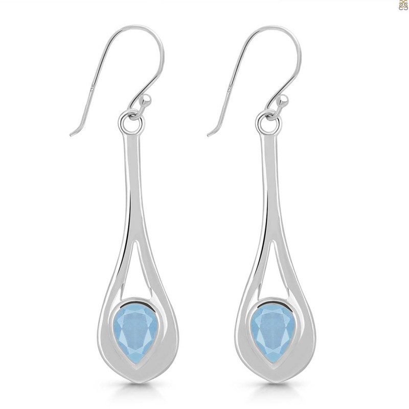 Aquamarine Earring AQM-RDE-274.
