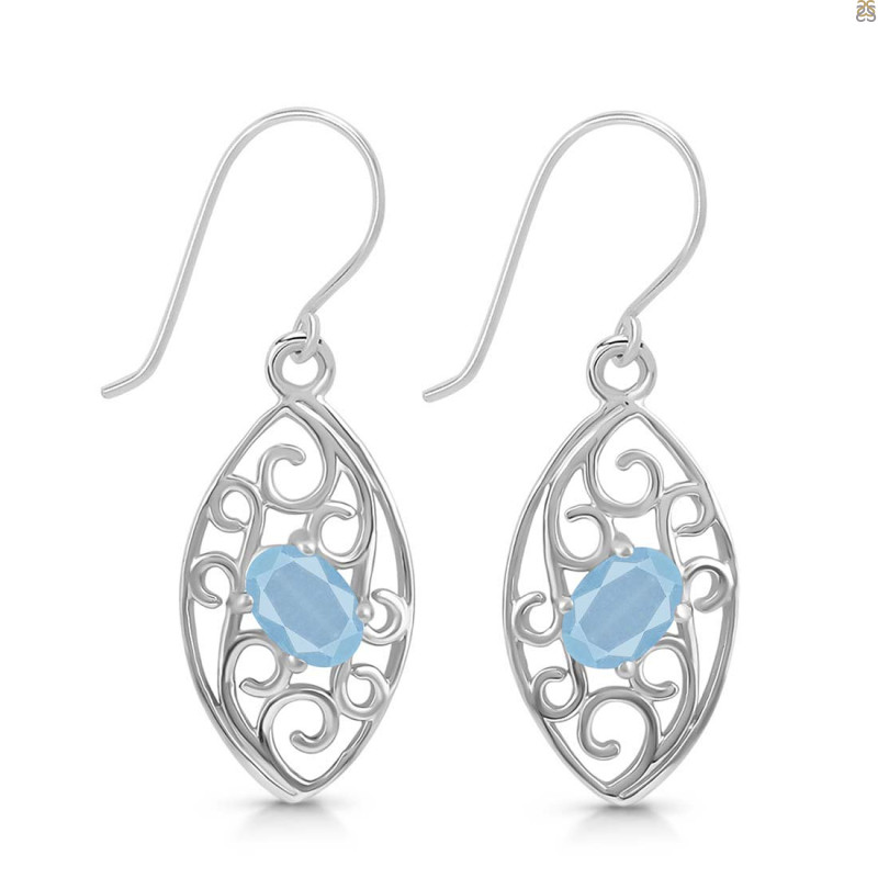 Aquamarine Earring