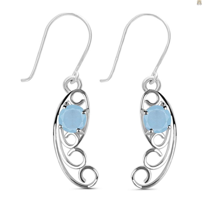 Aquamarine Earring AQM-RDE-46.
