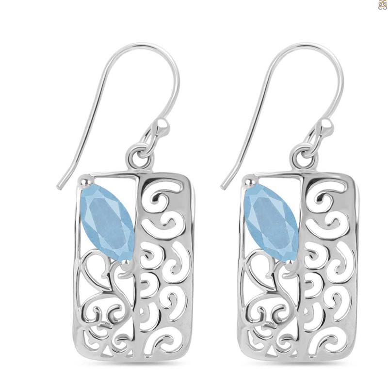 Aquamarine Earring AQM-RDE-47.