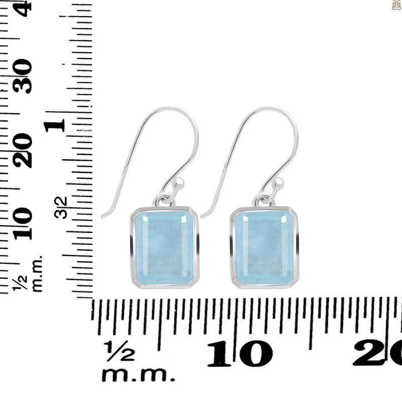 Aquamarine Earring AQM-RDE-711.