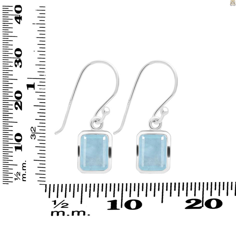 Aquamarine Earring AQM-RDE-712.