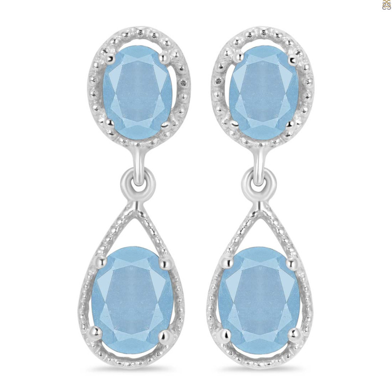 Aquamarine Earring AQM-RDE-73.