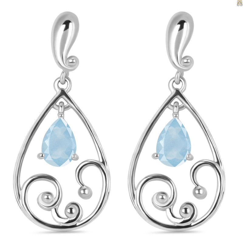Aquamarine Earring AQM-RDE-76.