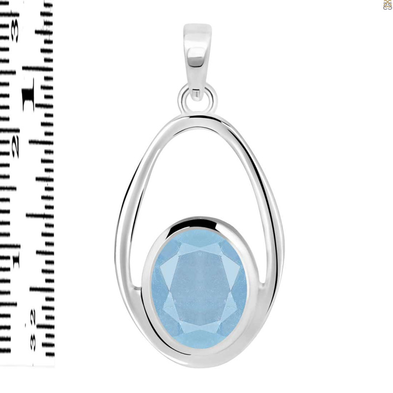 Aquamarine Pendant AQM-RDP-140.