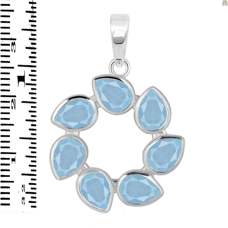 Aquamarine Pendant AQM-RDP-25.