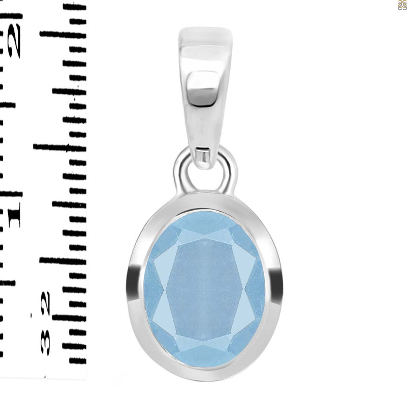 Aquamarine Pendant AQM-RDP-380.