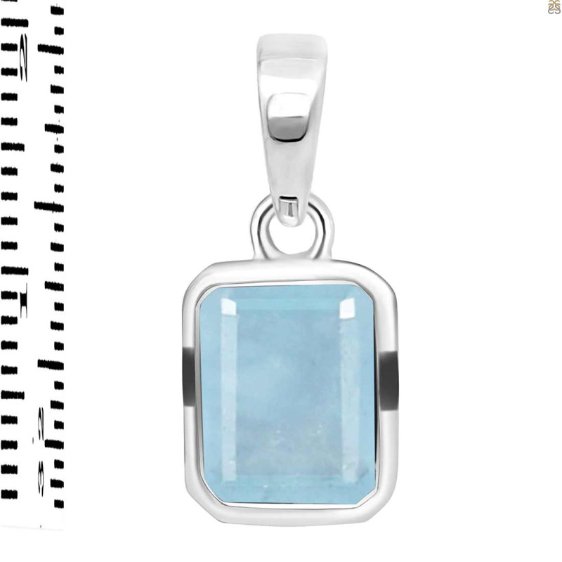 Aquamarine Pendant AQM-RDP-464.