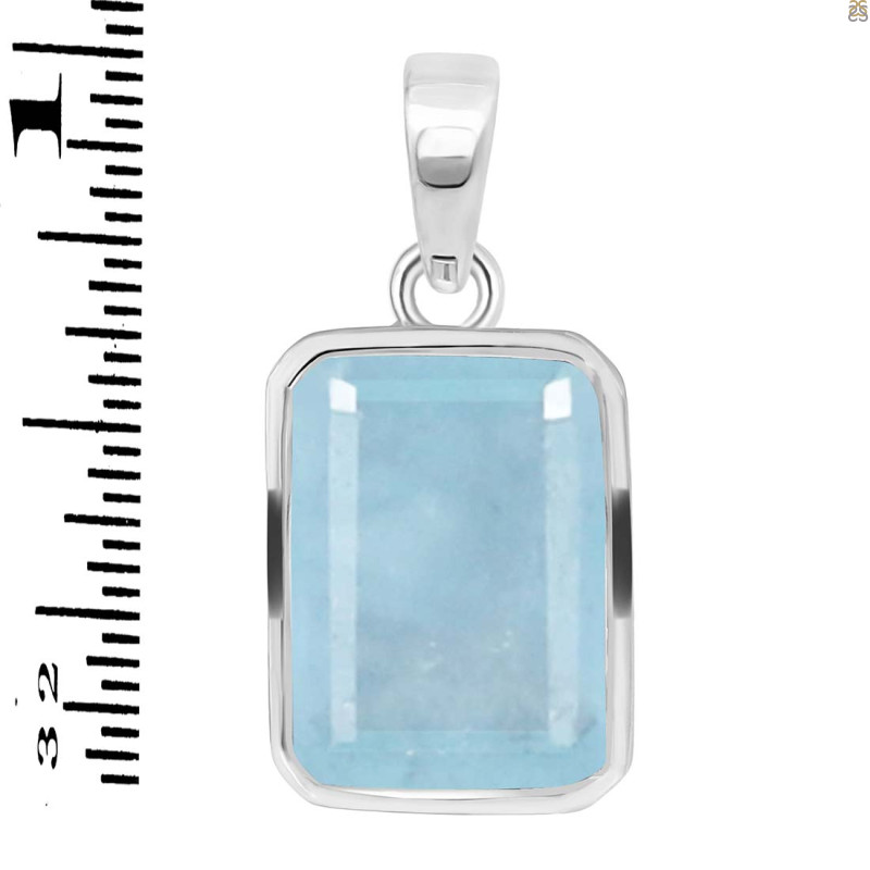 Aquamarine Pendant AQM-RDP-465.