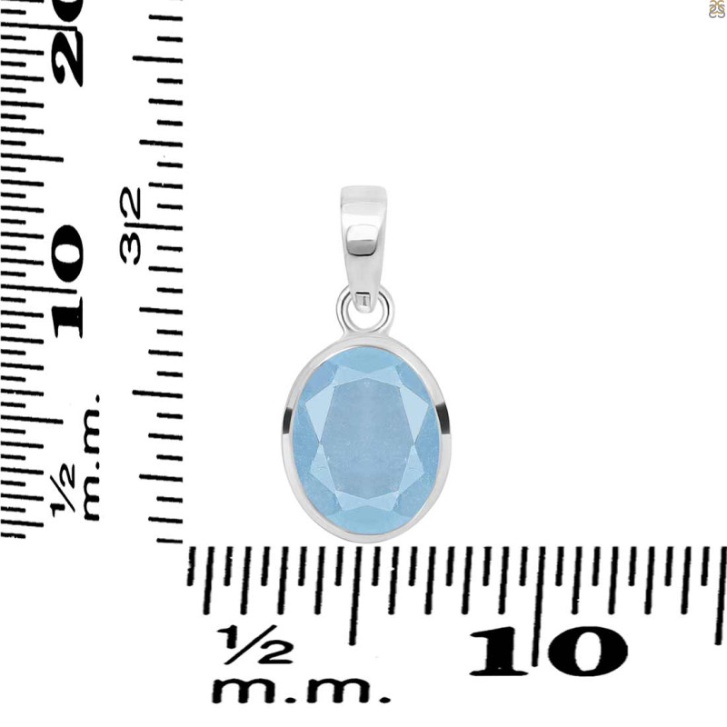 Aquamarine Pendant AQM-RDP-466.