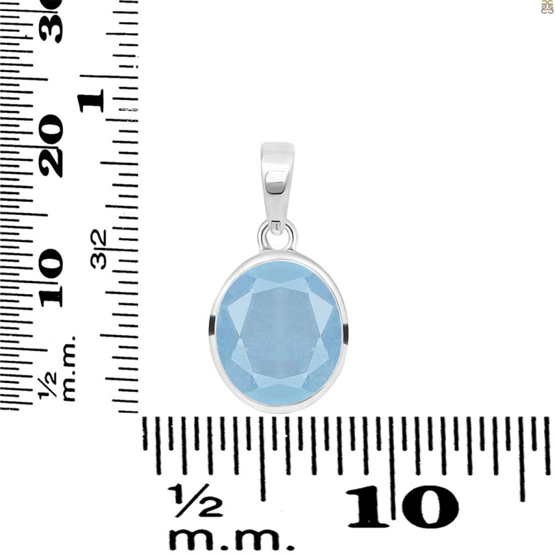 Aquamarine Pendant AQM-RDP-737.