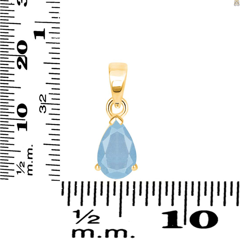 Aquamarine Pendant AQM-RDP-757.