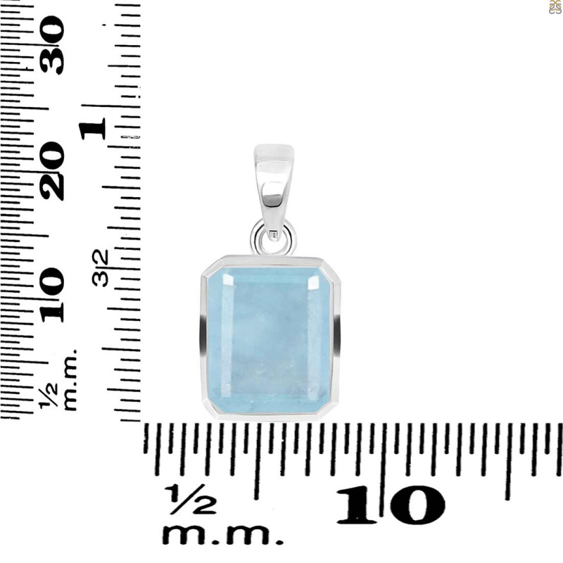 Aquamarine Pendant AQM-RDP-791.